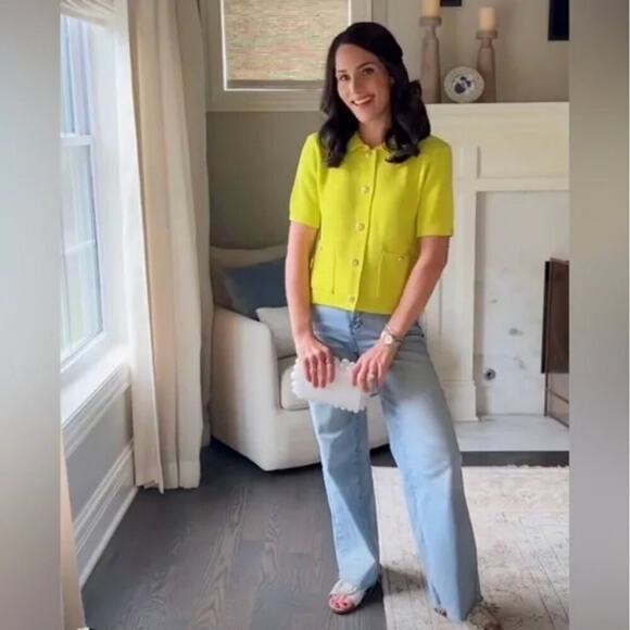 ZARA BLOGGERS’ FAVORITE BASIC SHORT SLEEVE KNIT CARDIGAN Sizes S ,LNEW WITH TAG! - Picture 6 of 15